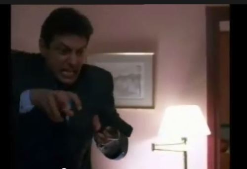 Explaining why he had to shoot that spider Goldblum